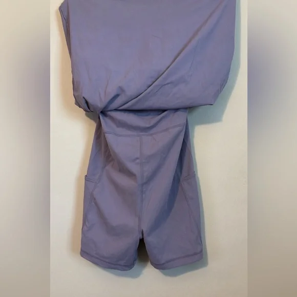 FLZ Lilac Spaghetti-Strap Mini Dress with built in shorts Women’s size medium. - Picture 4 of 11